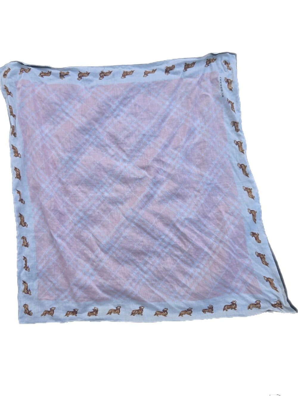 Burberry Scottie Dog Square Scarf